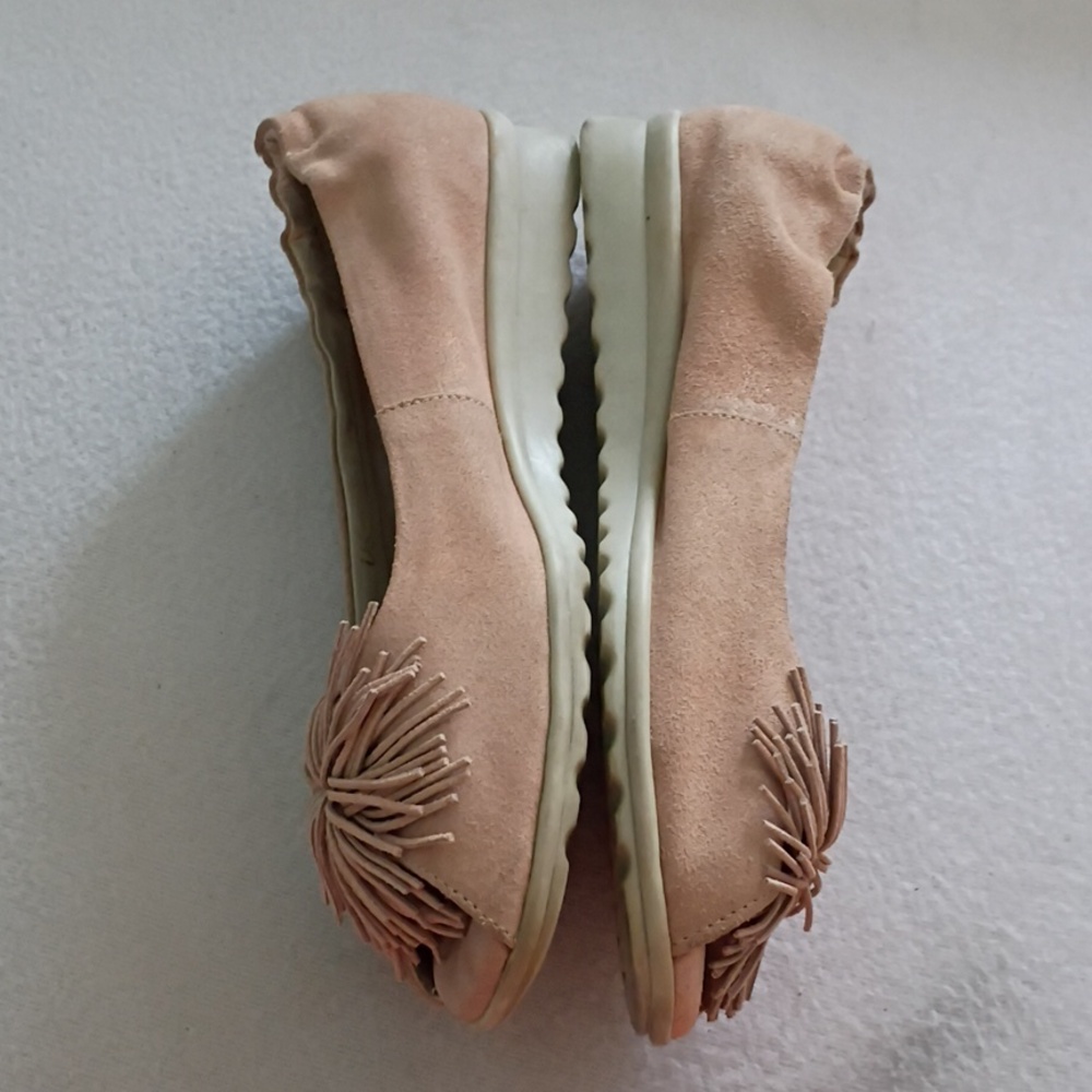 THE FLEXX Blush Pink Tassel Ballet Flats - Picture 8 of 11